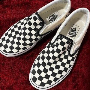Classic Vans Checkerboard Black white Mens 7.0 Women’s 8.5